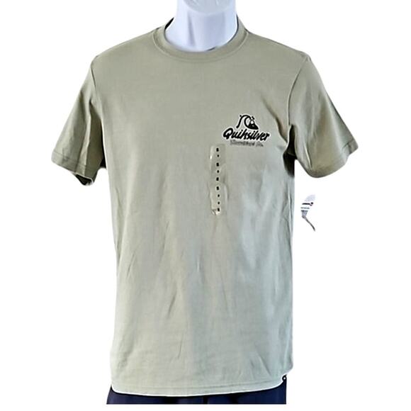 Quiksilver Men's The Original Boardshort Co. T-Shirt - Size Small, Sage Green - Picture 2 of 7